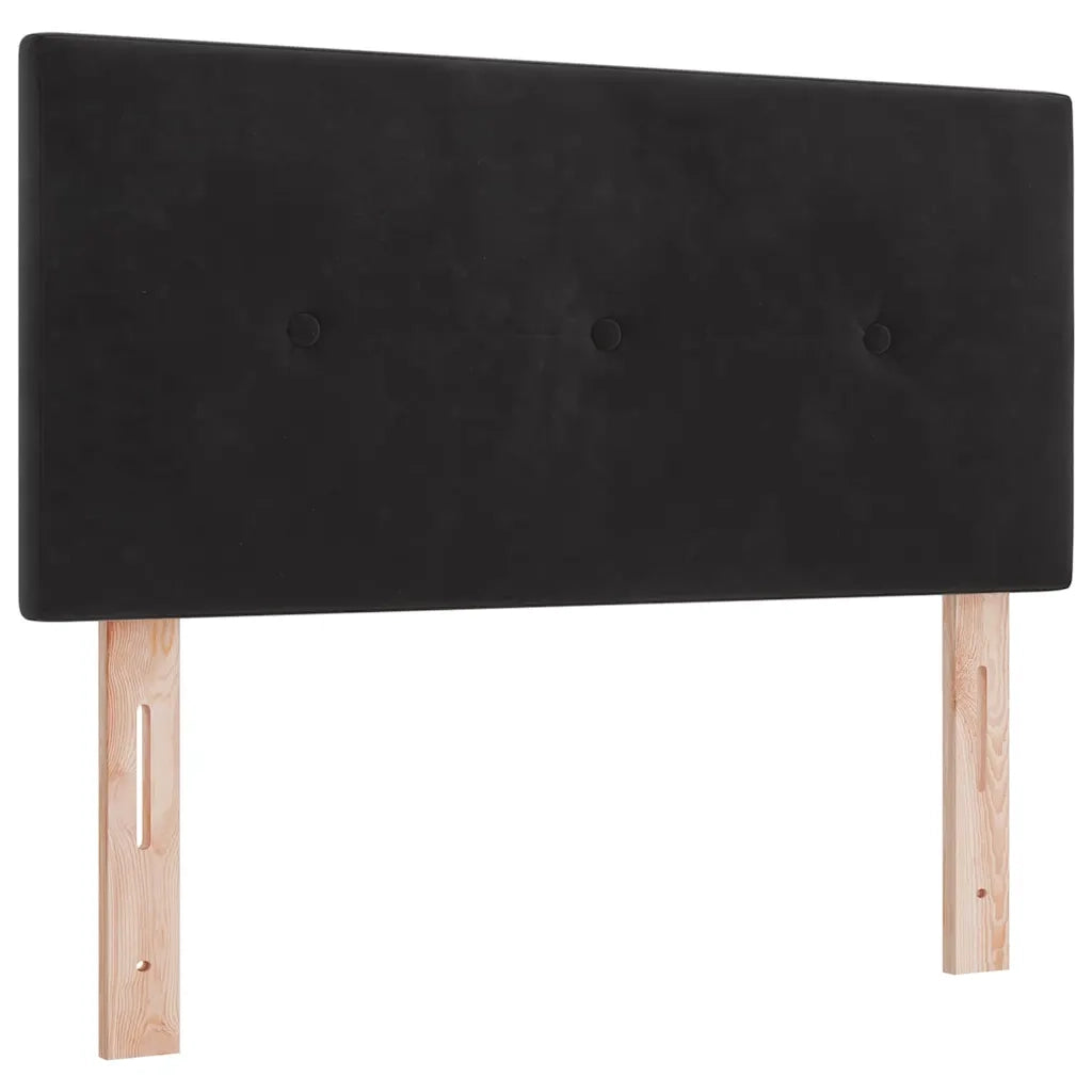 Letto a molle con materasso-Struttura Letto con Materasso Nero 90 x 190 cm Velluto 938190