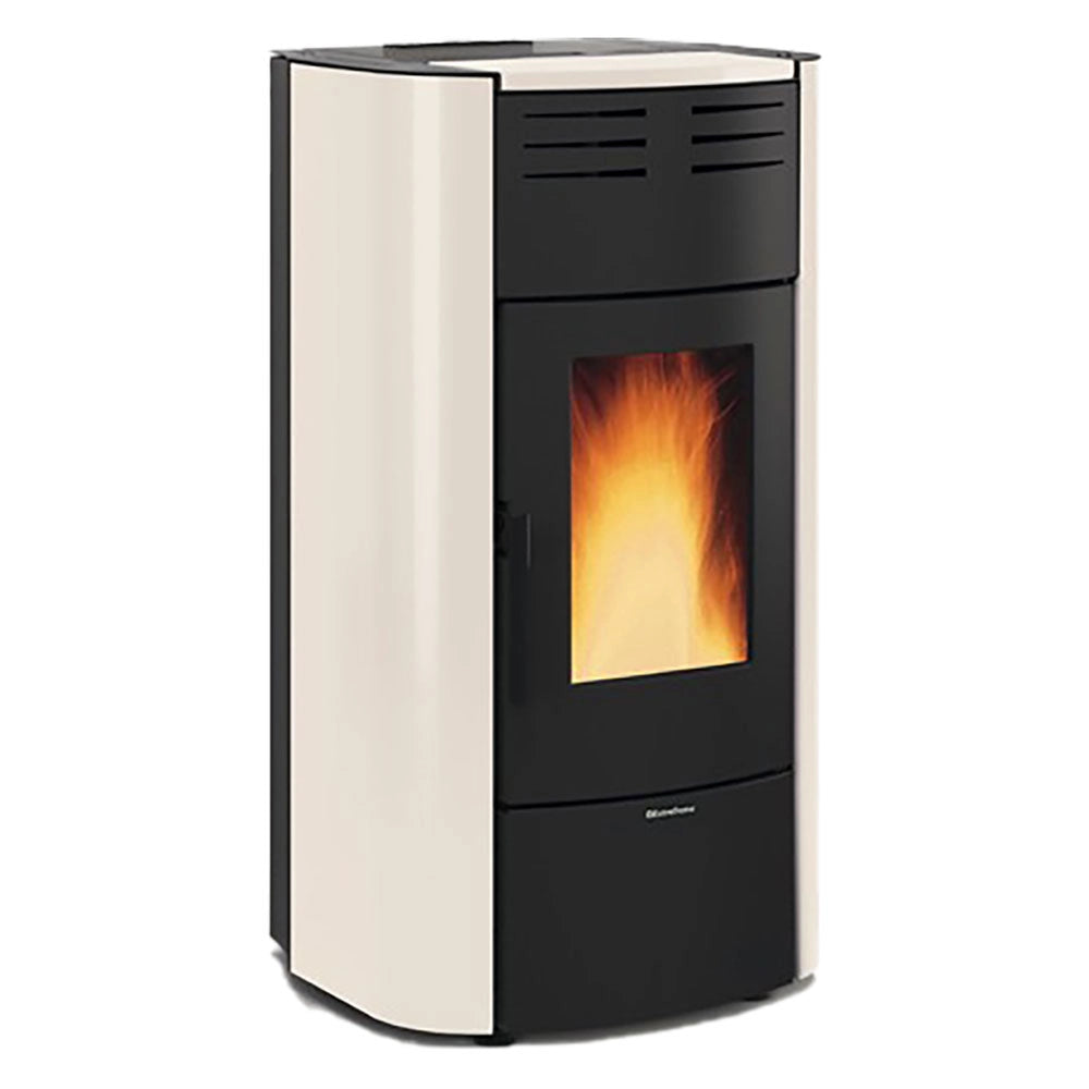1pz termostufa a pellet 'raffaella idro h18' colore avorio cod:ferx.7002140nlm