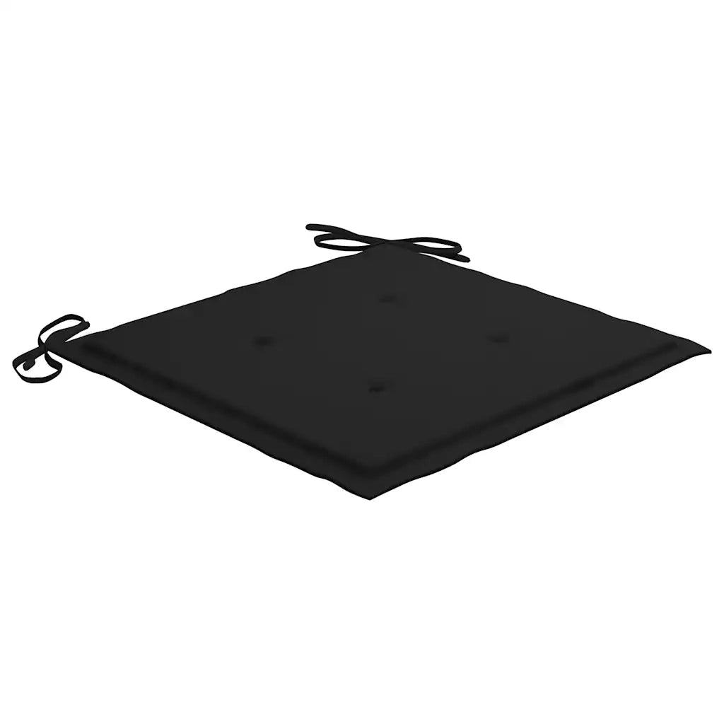 Sedie da Giardino Impilabili 4 pz con Cuscini Massello di Teak 3073217