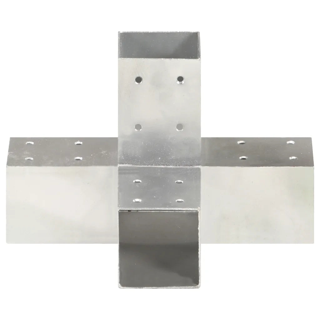 Connettore per Pali a Forma di X in Metallo Zincato 71x71 mm 145459