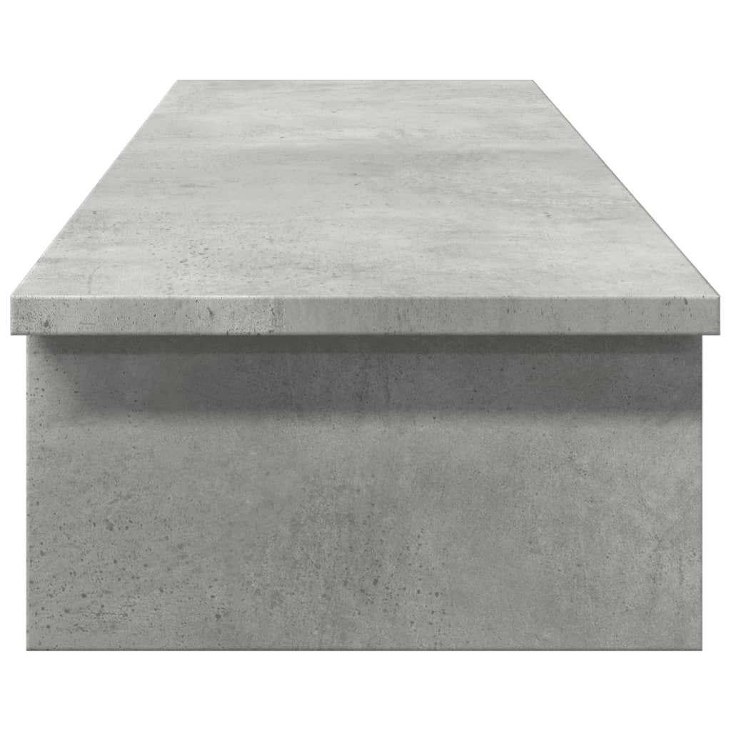 Supporto per monitor mobile da scrivania 100 x 27 x 15 cm legno composito grigio 02_0044842
