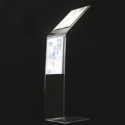 Leggio in plexi con base a L 2 tasche A4 - Non personalizzato