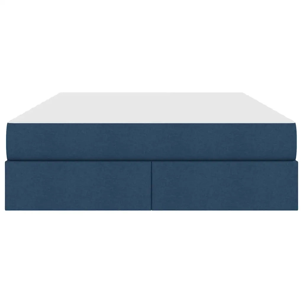 Letto con contenitore e materasso Blu 140 x 200 cm Poliestere 3399669