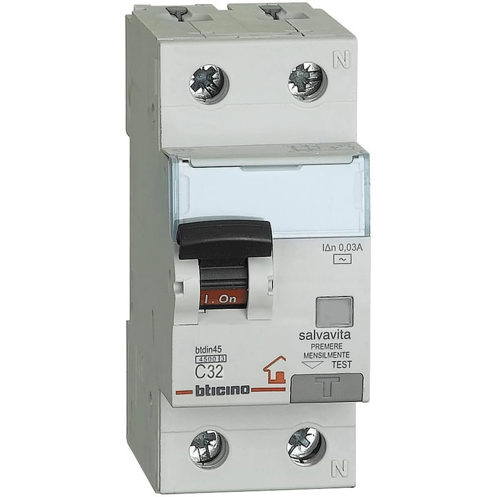 Interruttore Magnetotermico Differenziale Bticino 1P con N Corrente 32A