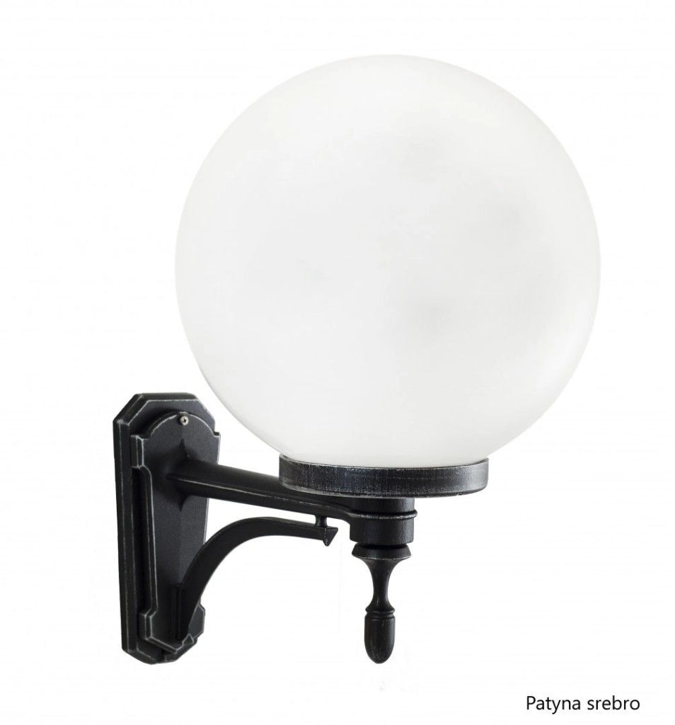 Applique da esterno globo 30 cm E27 nero IP43 SU-MA