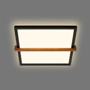 Plafoniera Moderna Remsa Plastica Nero Led Integrato 18W 3000K