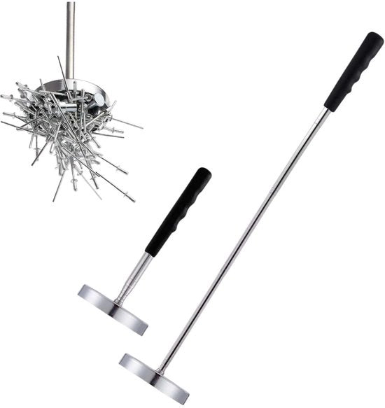 Maniglia Magnetica Telescopica - Stanghiglia Magnetica - Magnetismo Neodymium - Portata Massima 15 kg - Maniglia Magnetica per Manutenzione - Incluso 1 Pezzo - Maniglia Magnetica Telescopica