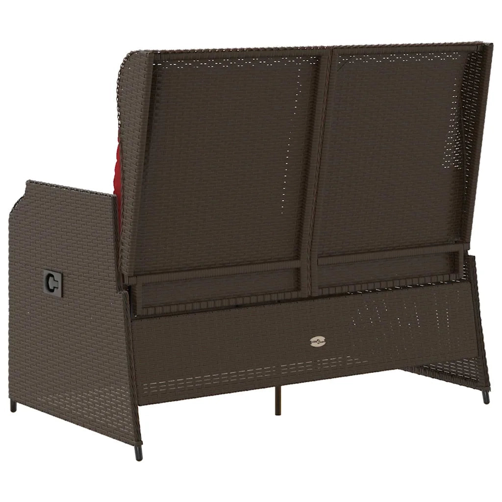 Panchina da giardino Marrone polyrattan 3394464
