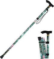 Sticka da camminata ripiegabile - bastone da montagna pieghevole unisex portatile leggero e regolabile - verde