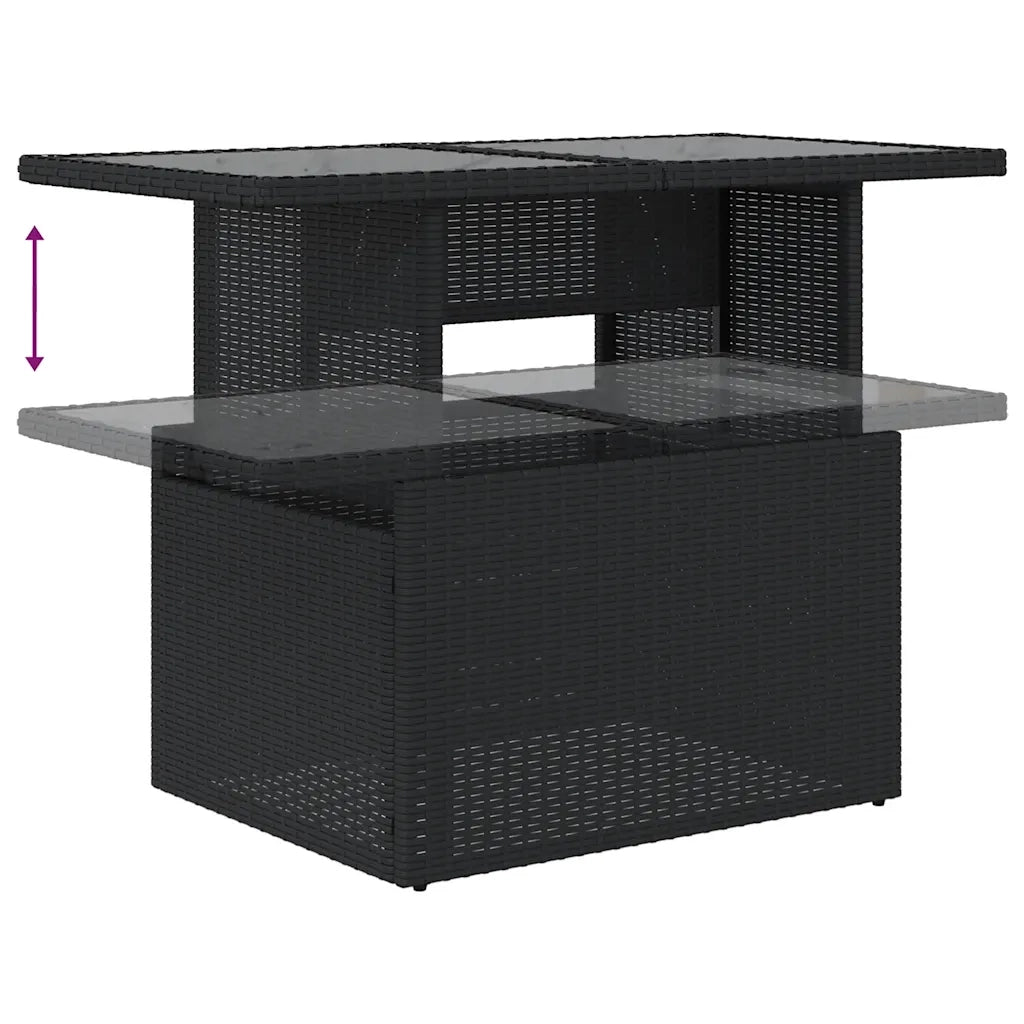 Set Divano da Giardino 6pz con Cuscini Grigio Polyrattan Acacia 3327927