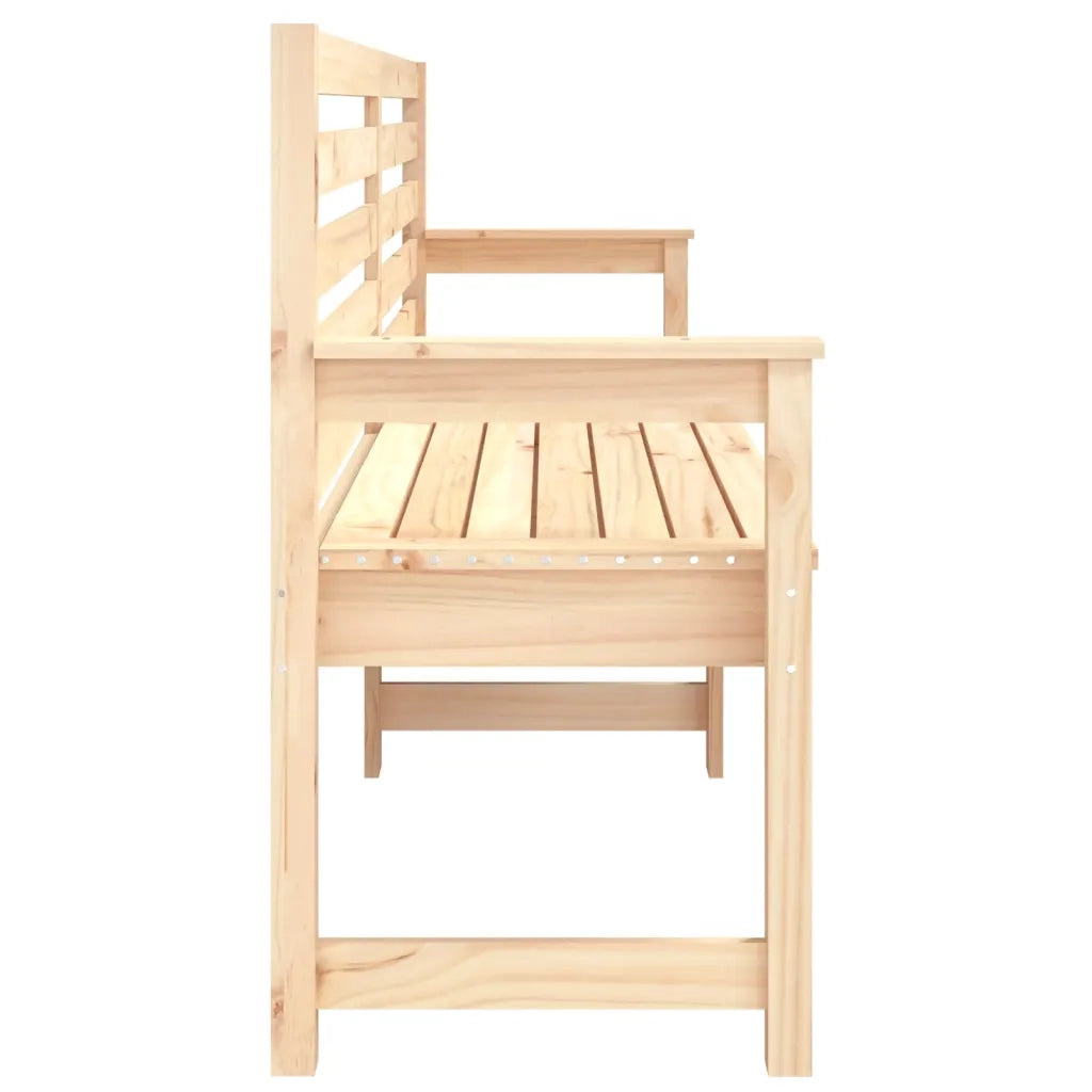 Panca da Giardino 203,5x48x91,5 cm in Legno Massello di Pino 824074