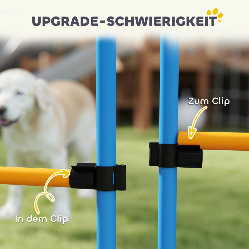 Set Agility per Cani 7 Pezzi ¨C Xylo ¨C Ostacoli Training Addestramento