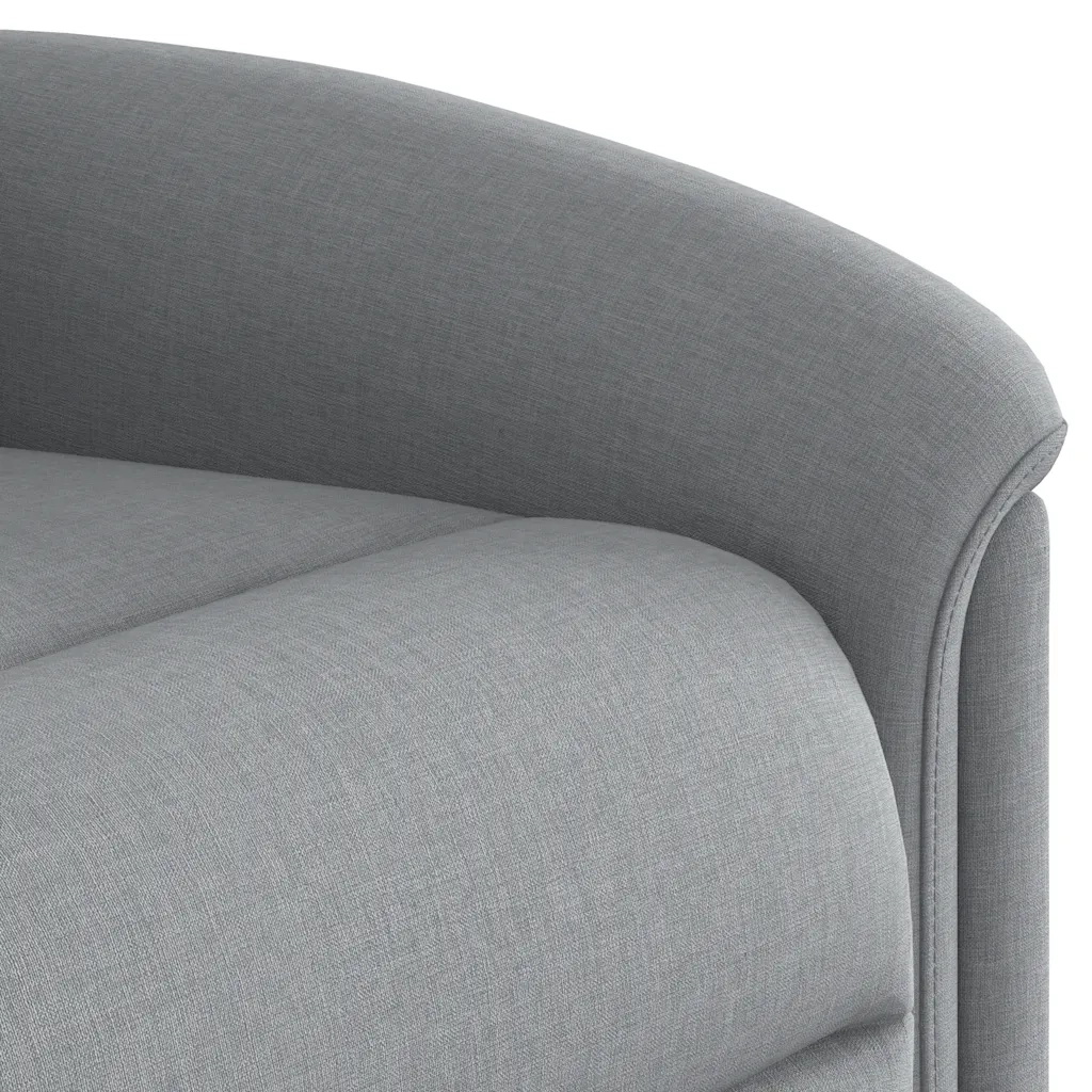 Poltrona Reclinabile in Tessuto Grigio Chiaro 4015616