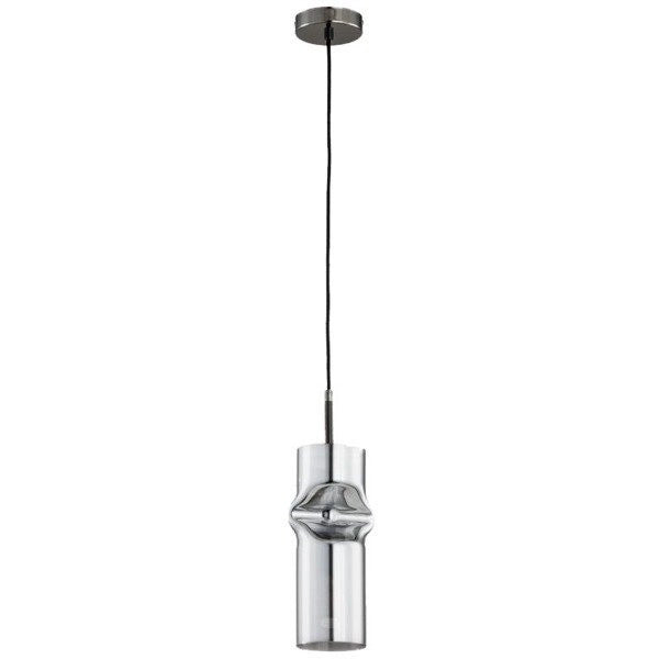 Lampada a sospensione Alfa Kapris tubo cromato E27