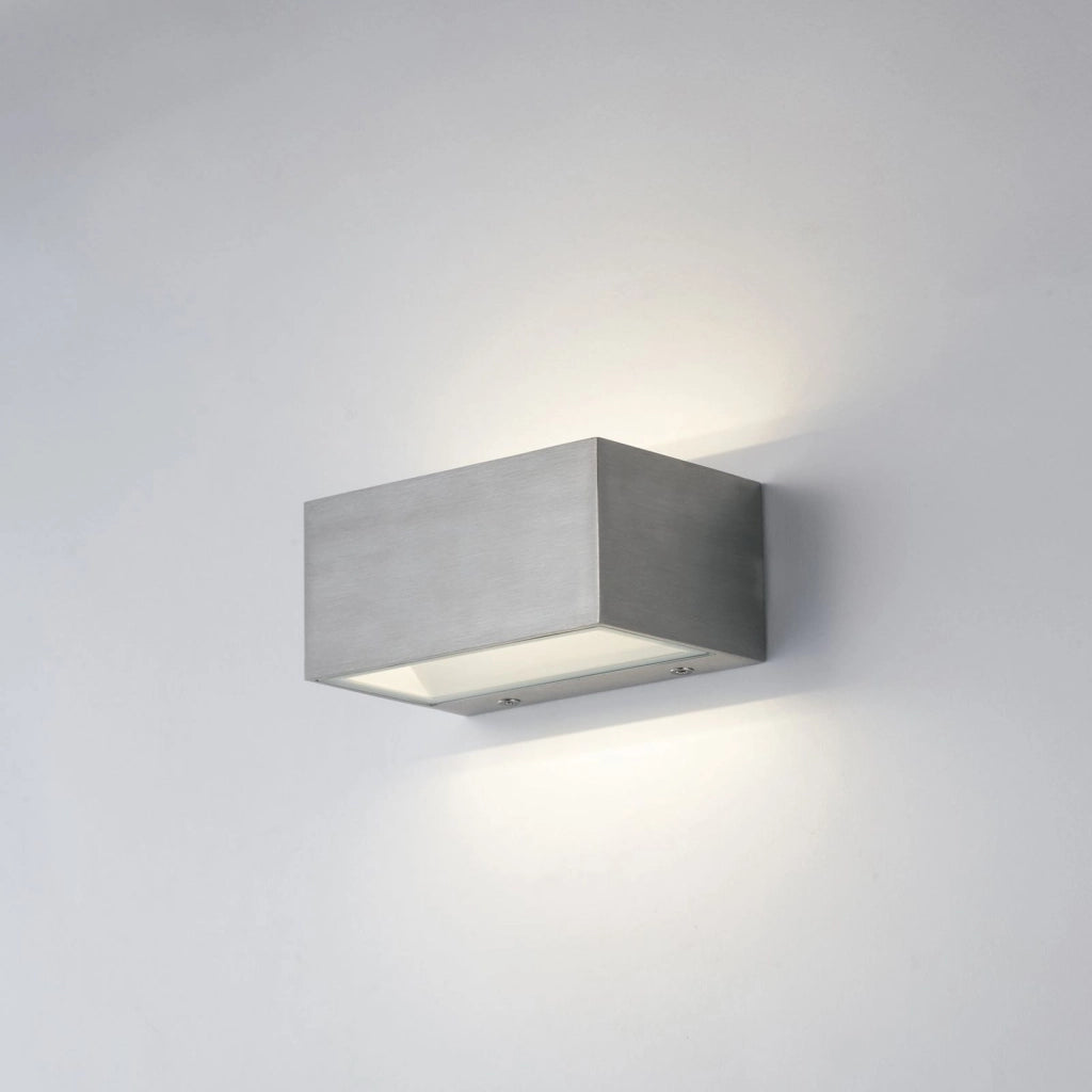 APPLIQUE BIEMISSIONE LED TWIN NIKEL 12W 1560LM CCT 3000K / 4000K IP54 6,5X8,9X14CM
