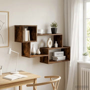 Mensola sospesa A parete Rovere Fumo 87 x 20 x 55 cm 8012096