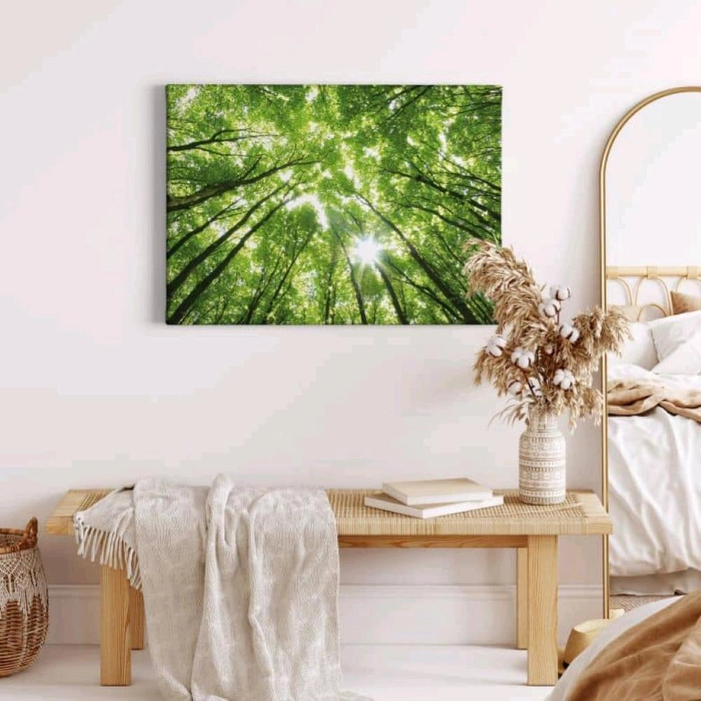 Canvas Stampato Alta risoluzione 70x70 cm LUPO Telaio in Legno Tela in cotone