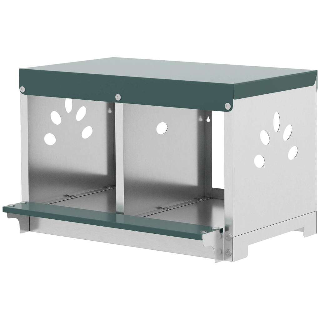 Pollaiolo 2 Posti ¨C Minimal ¨C Argento Acciaio 54.5x42.5x35.5cm