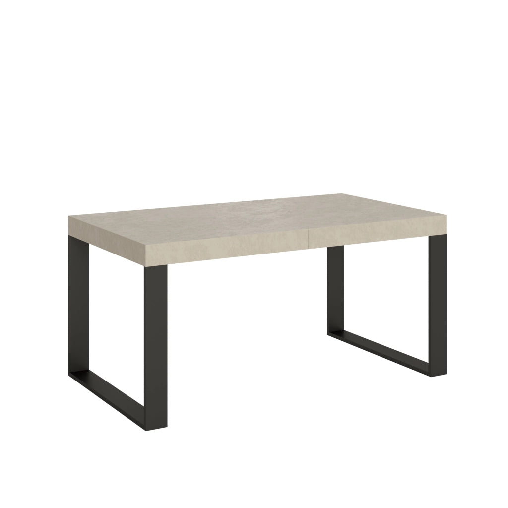 Tavolo allungabile 90x160/264 cm Tekno cashmere gambe antracite