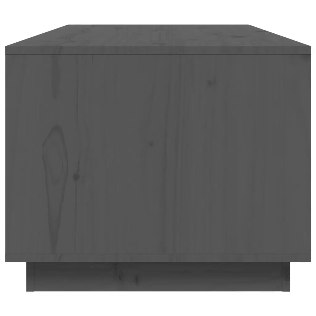 Tavolino da Salotto Grigio 100x50x41 cm Legno Massello di Pino 818272