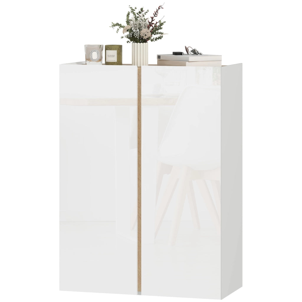 Scarpiera 6 Ripiani con Ante Soft-Close ¨C zephmum ¨C Legno Bianco 80x30x100