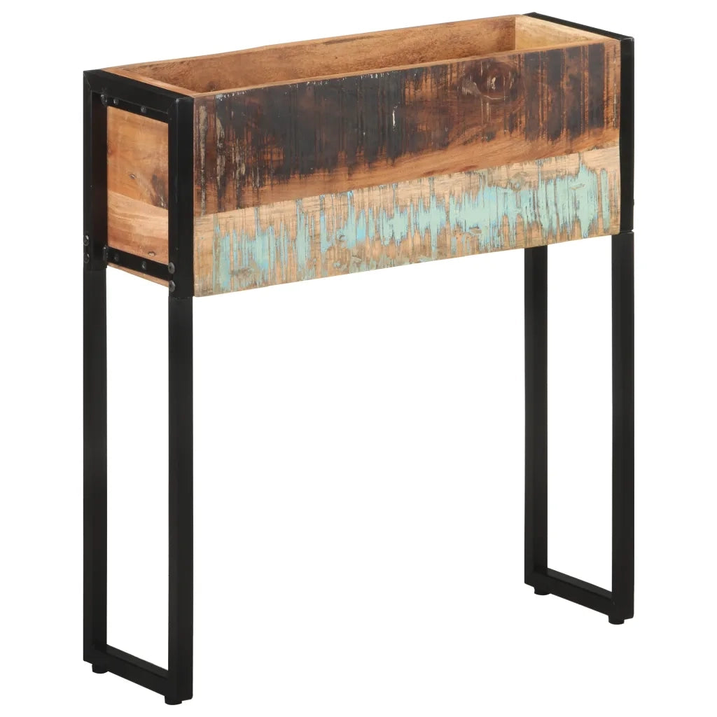 Fioriera 60x20x68 cm in Legno Massello di Recupero 321943