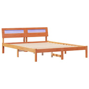 Letto matrimoniale | Letto per adulti | Struttura del letto Marrone cerato 160 x 200 cm Pino massello