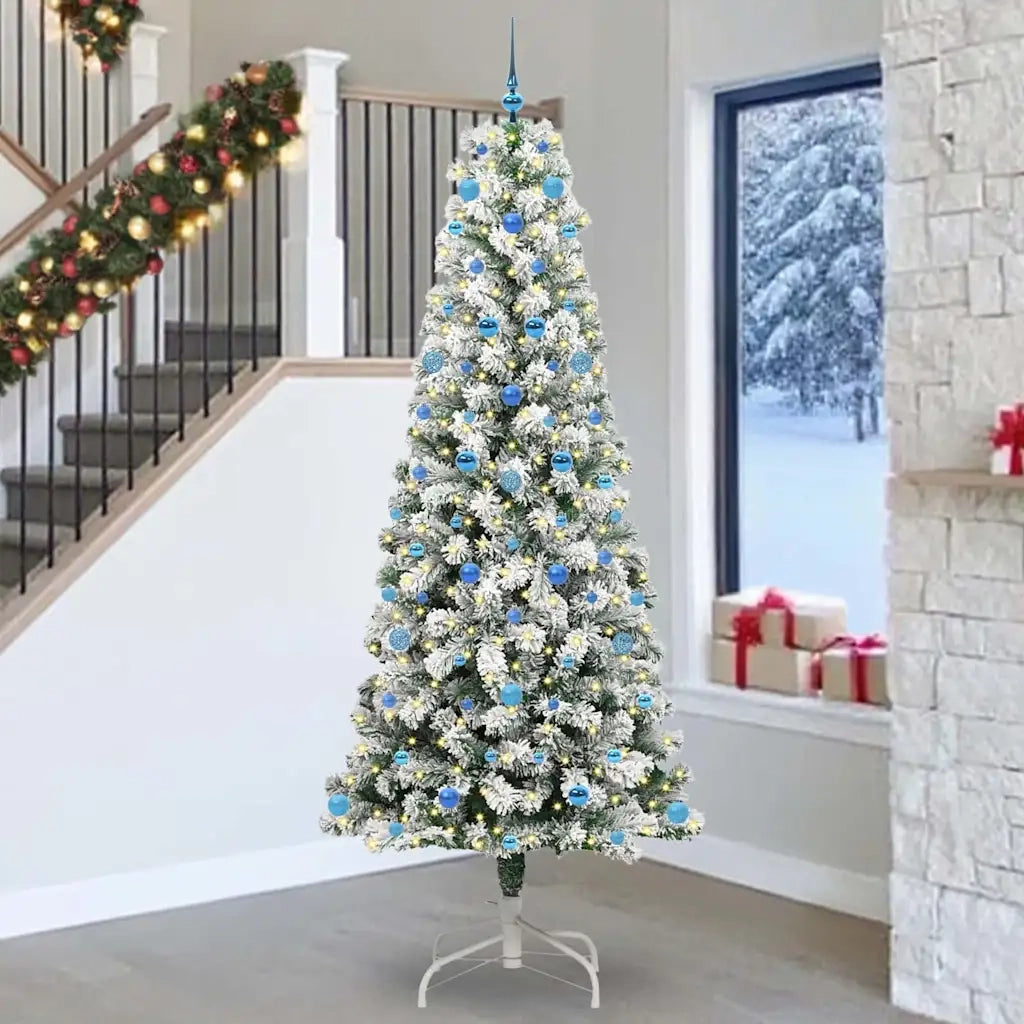 Albero di Natale Artificiale con Rami Pieghevoli 240 cm