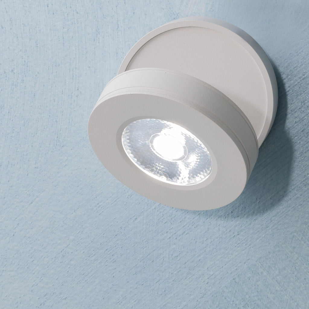 Lampada LED spot 7W applique modernoparete faretto luce soffitto orientabile vetrine negozio RA>90 230V BIANCO 6500K