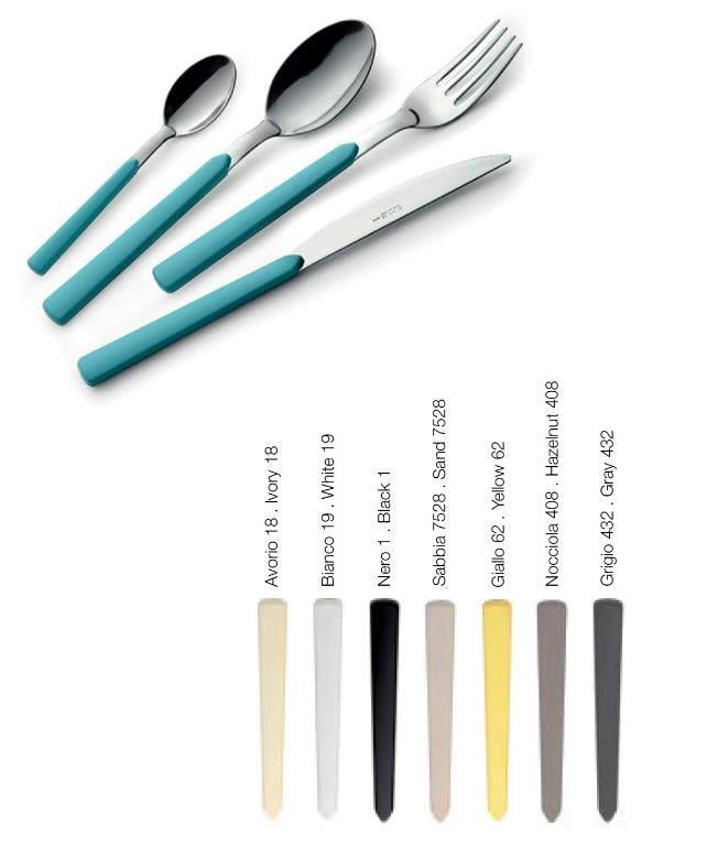 Servizio di Posate da Tavola Completo Fast Bianco Eme 24 Pezzi