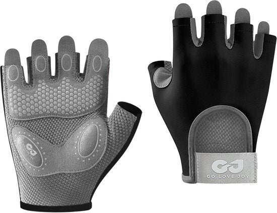 Manicure per bicicletta - M - Amplitude della mano 9 cm - Lunghezza 15 cm - Manicure per allenamento - Sollevamento pesi - Allenamento per bodybuilding con dita semicurve - Manicure per sport - Stile abrasione resistente