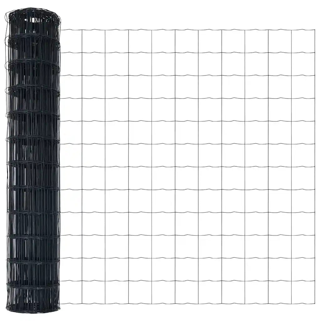 Recinzione con Posto Grigio 1,2 x 10 m Acciaio 3350927