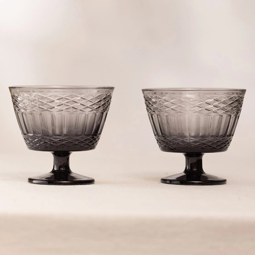 Nidatiha, Bicchieri set da 2 350 ml, Grigio Fume