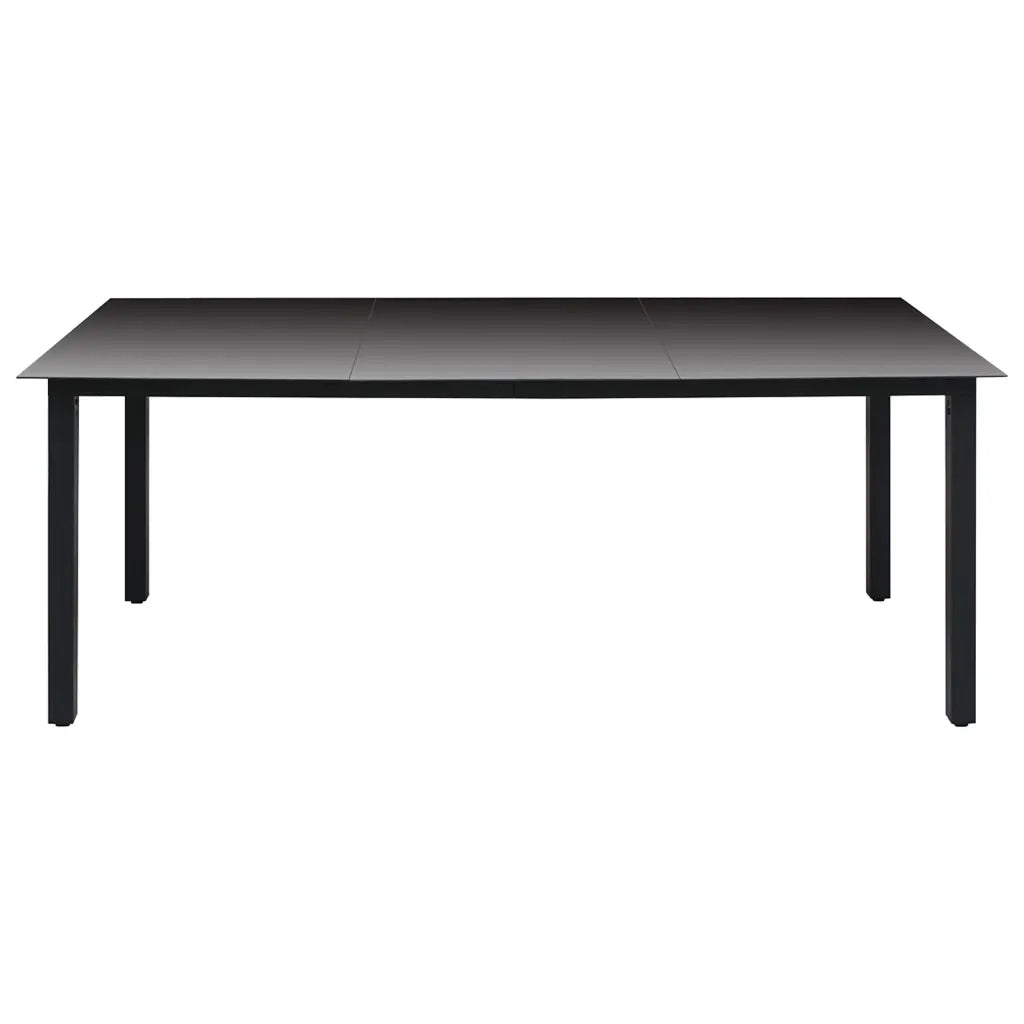 Set da Pranzo da Giardino 9 pz Nero e Marrone 3060075
