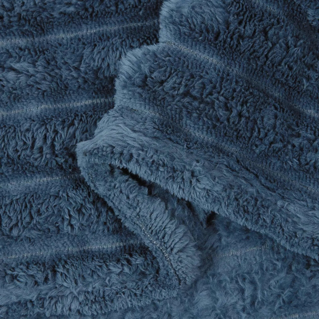 Coperte da Pile 6 pcs Blu navy 150 x 130 cm Panno 42016881