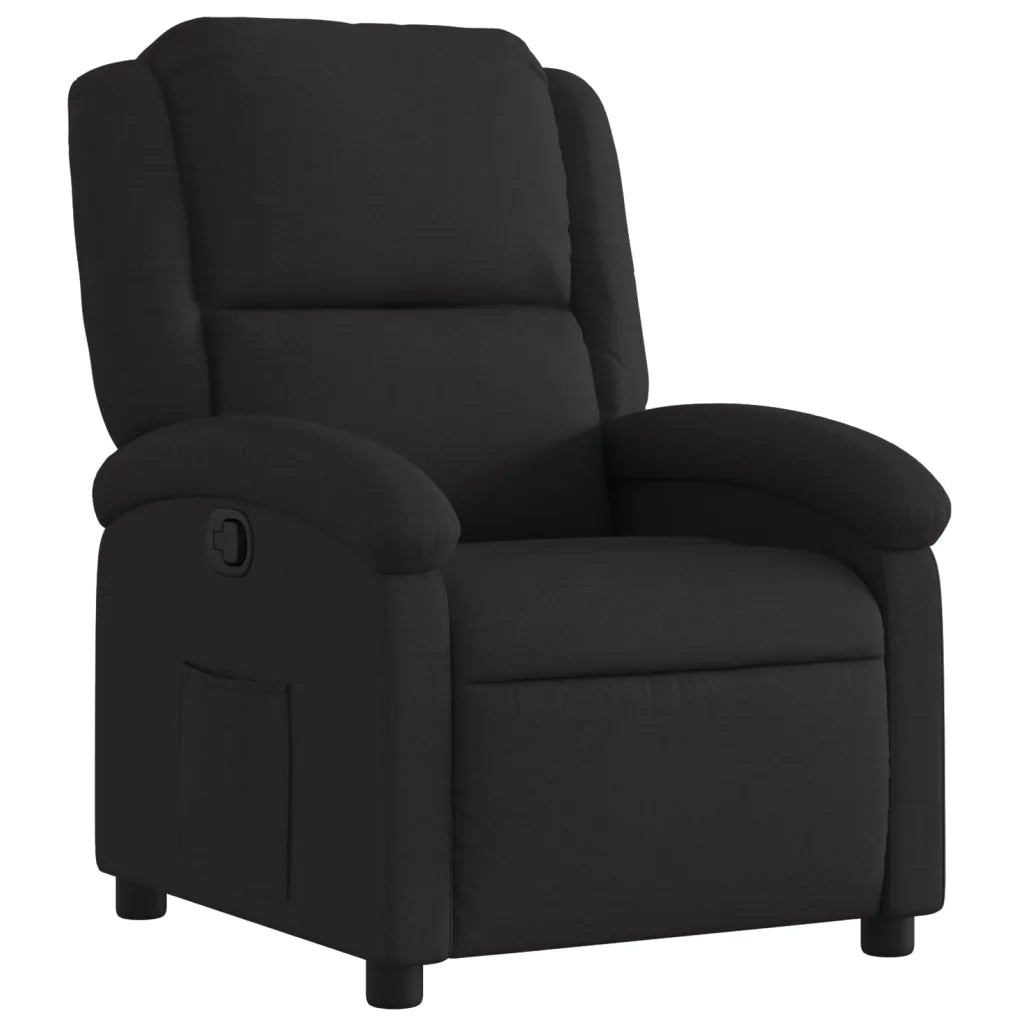 Poltrona reclinabile in Tessuto Nero 3205414