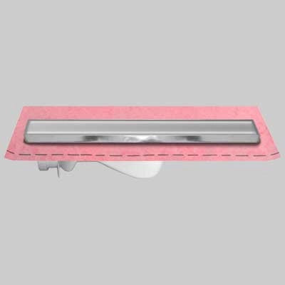 CANALETTA PER DOCCIA A SCOMPARSA CON GUAINA  Kit cm 65  guaina 1 m  ²     STAMPLAST
