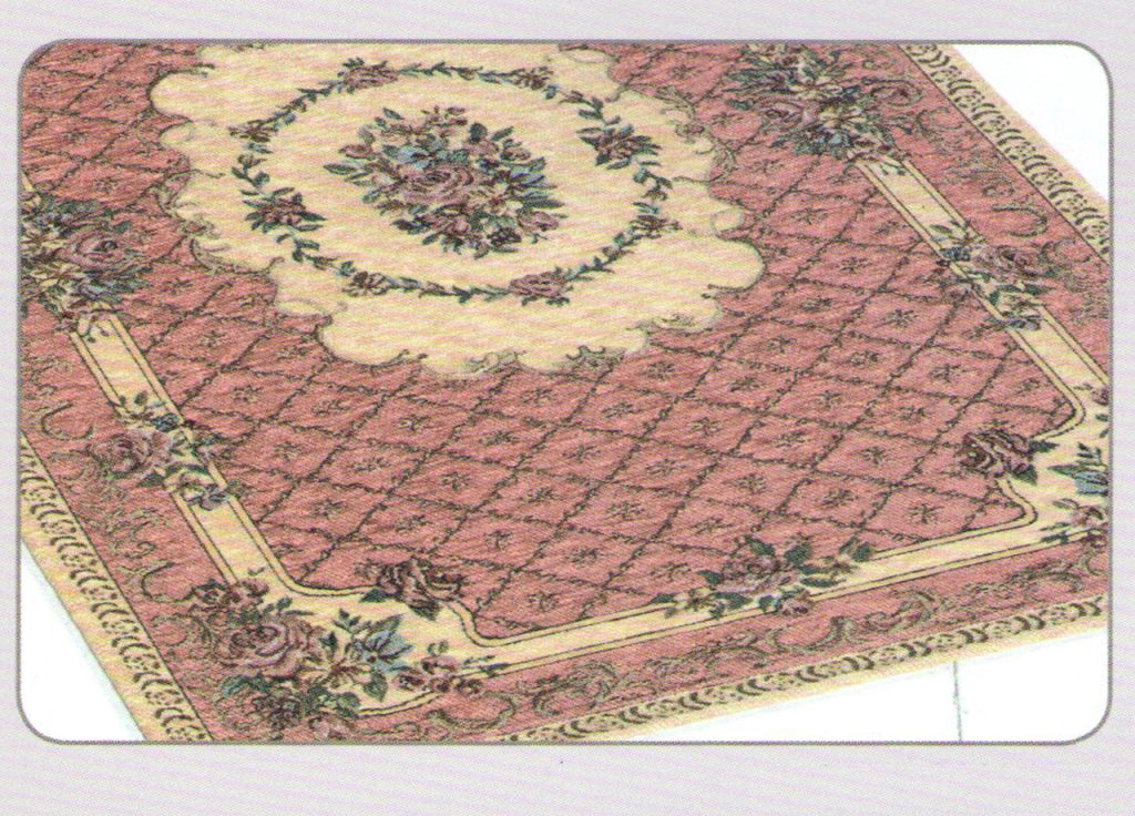 Tappeto Velour Antiscivolo Modello Bouquet By Suardi - 85x150cm - Rosa