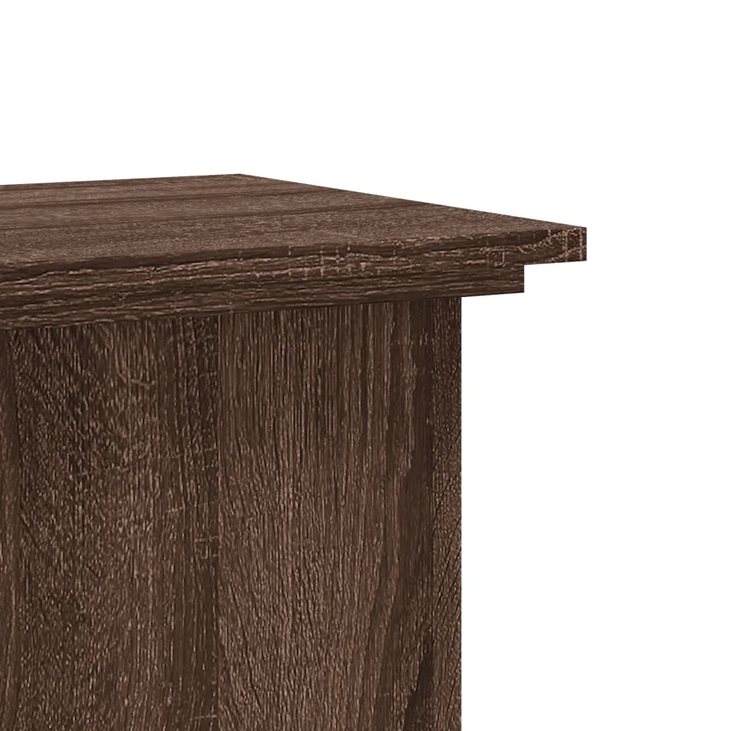Supporto per piante | Sostegno per piante Rovere Marrone 33x33x60cm Legno Multistrato