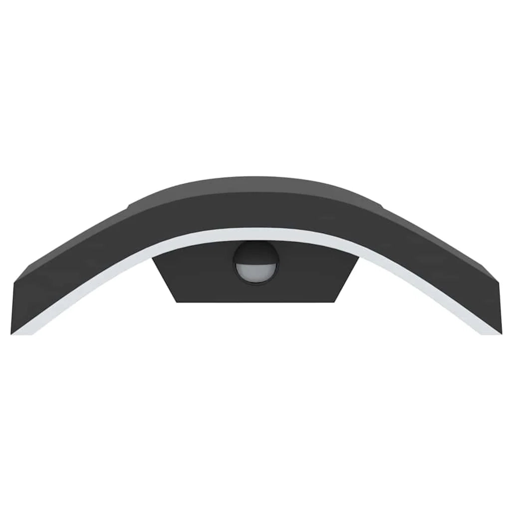 Applique LED da esterno con sensore a infrarossi 27,5 x 7 x 10 cm alluminio nero 02_0056592