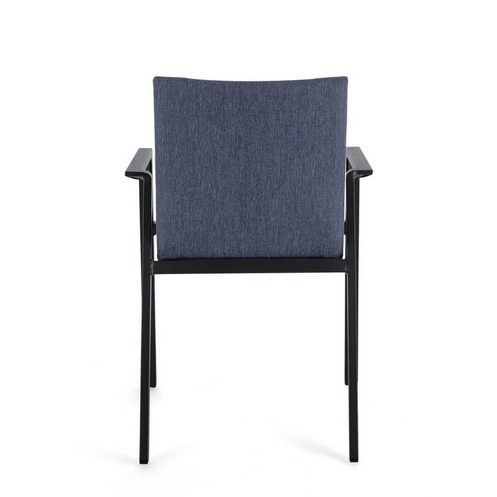 Set di 4 Sedia da Esterno con Braccioli in Alluminio e Tessuto - CLASSICAL