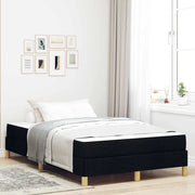 Letto a molle con materasso Nero 120 x 200 cm Tessuto 3398558