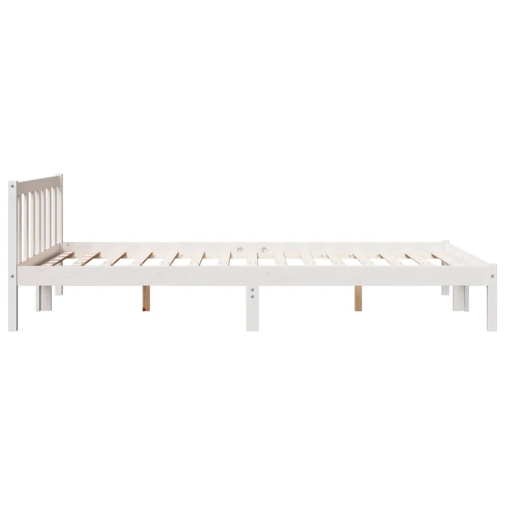 Letto Extra Lungo senza Materasso-Struttura Letto 160x220 cm in Legno di Pino 253940