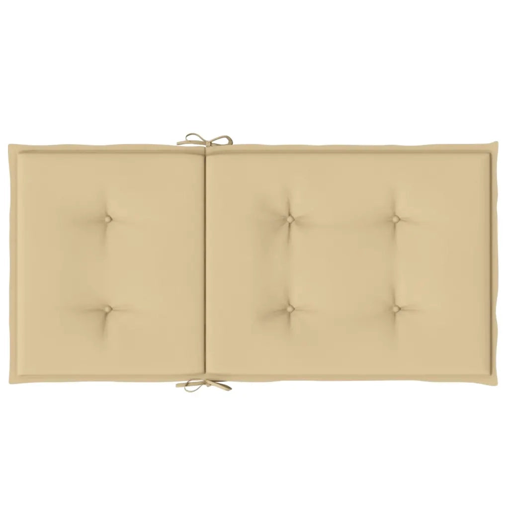 Cuscini Sedia Schiena Bassa 6 pz | Cuscini per sedie Beige M¨¦lange 100x50x4 Tessuto
