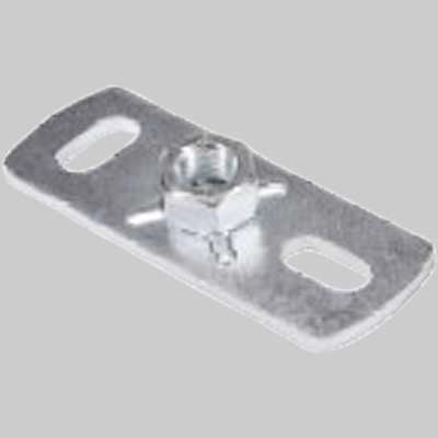 PIASTRA PER COLLARI A SBALZO SU PARETI - M10 - 10 pezzi - MADE IN ITALY