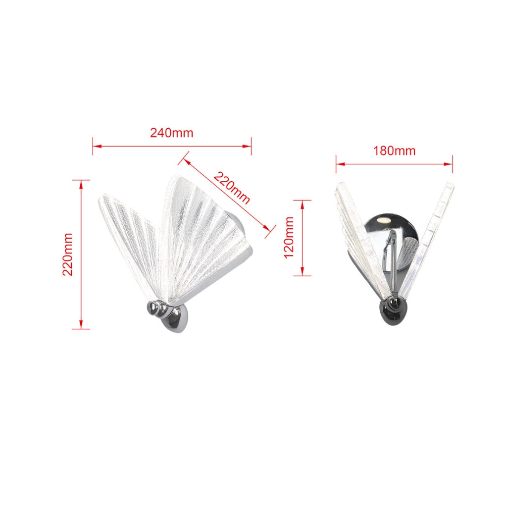 Applique Mariposa farfalla cromata LED 8W CCT LightPrestige