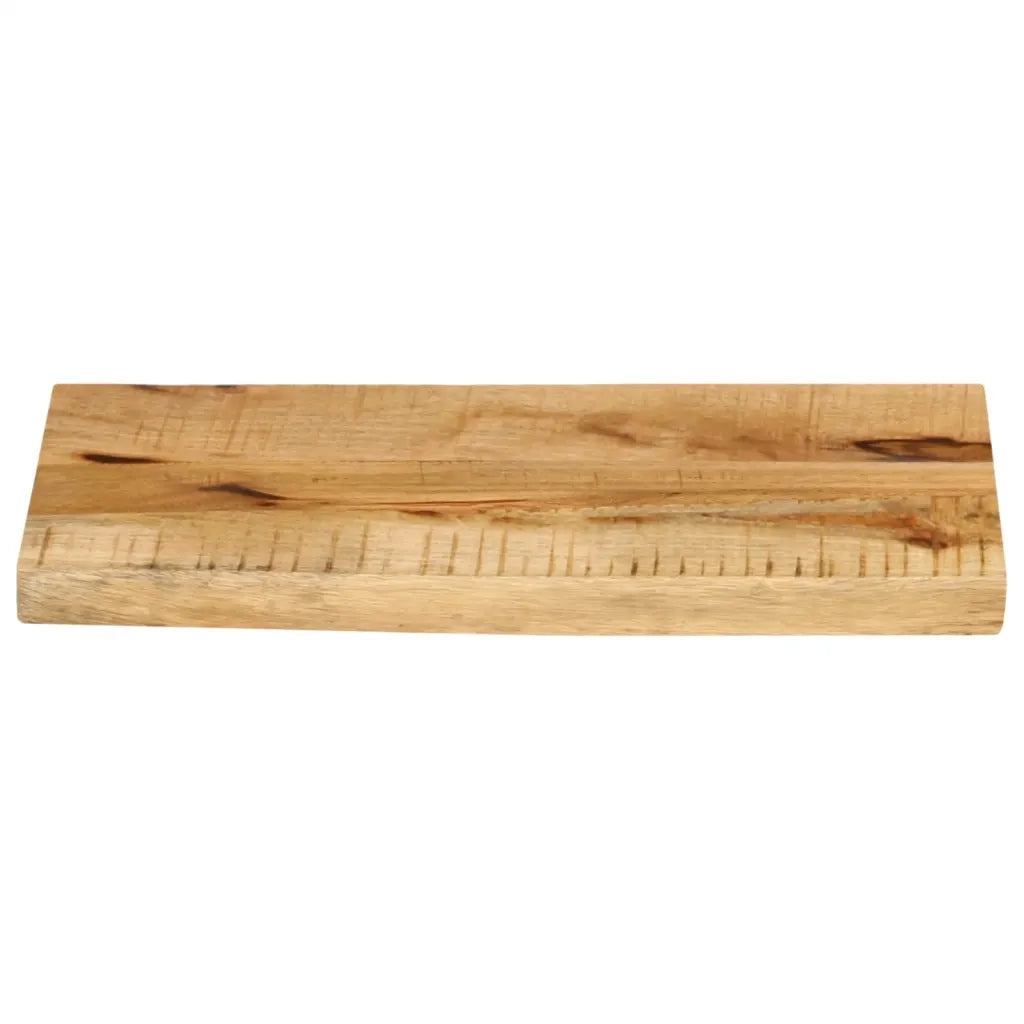 Piano Tavolo | Superficie Tavolo | Piano Scrivania 50x20x3,8 cm Bordi Vivi Legno di Mango Grezzo