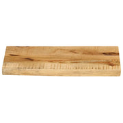 Piano Tavolo | Superficie Tavolo | Piano Scrivania 50x20x3,8 cm Bordi Vivi Legno di Mango Grezzo