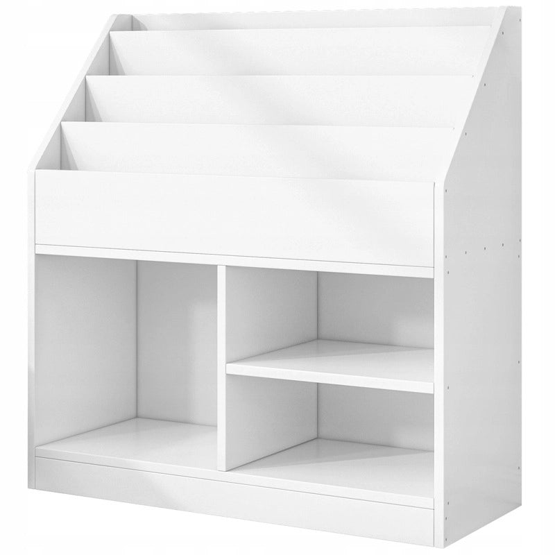 Scaffale verticale per bambini, libreria per libri e giornali, mobile per giocattoli.