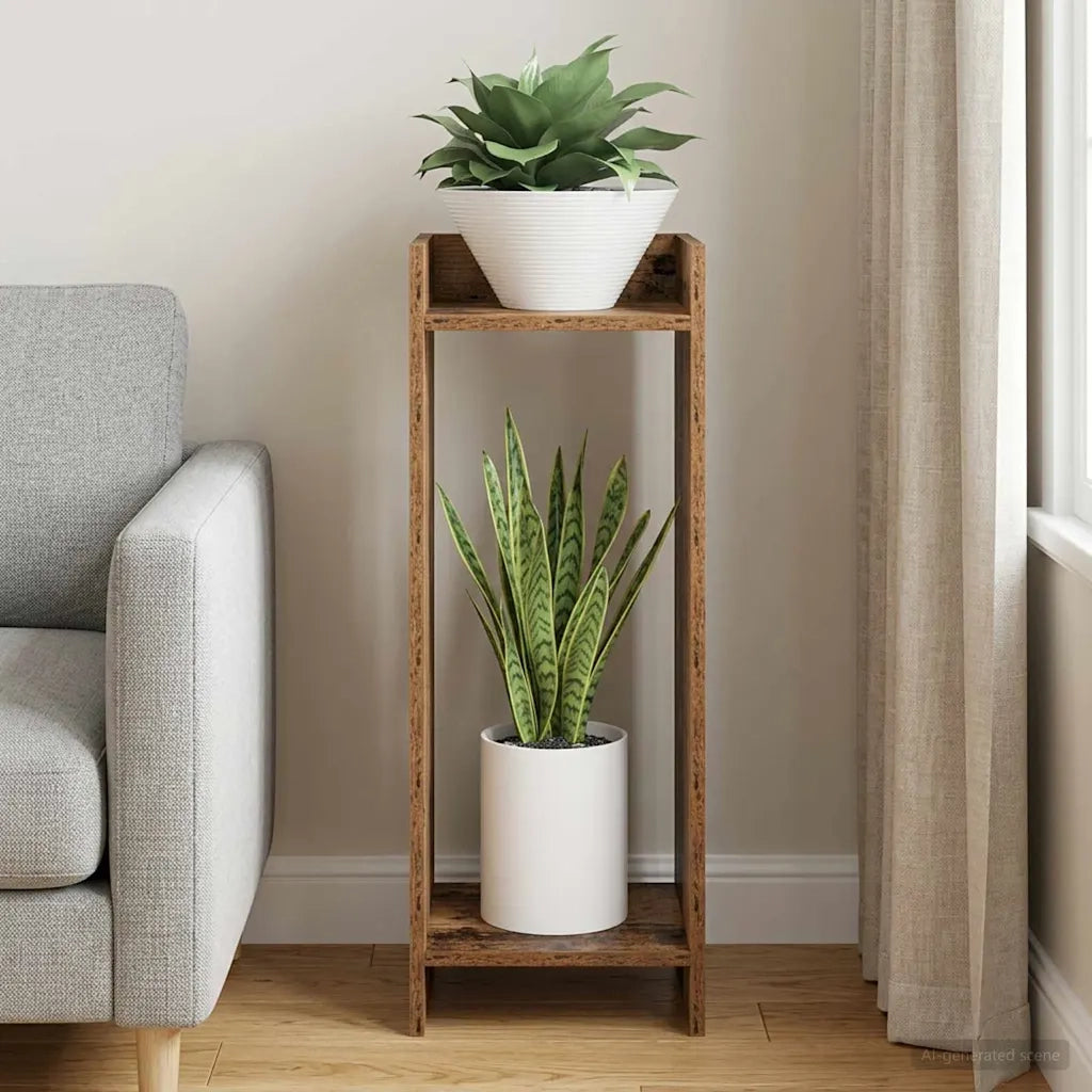 Supporto per piante Legno vecchio 30 x 30 x 80 cm 899590